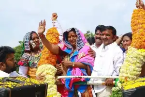 N Padmavathi Reddy states that only under Congress rule will tribals thrive