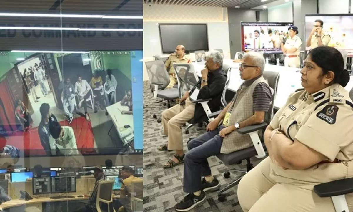 Police Observer from the Speak program visits TS ICCC