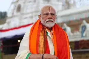 Prime Minister Narendra Modi visits Tirumala for special prayers