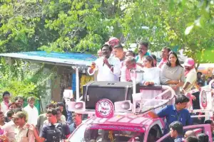 Puvvada Ajay Kumar submits nomination in Khammam