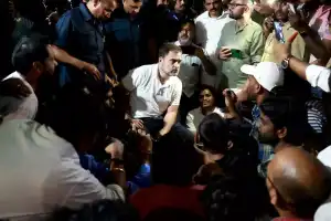 Rahul engages with job seekers in Ashok Nagar