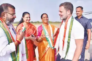 Rahul’s Visit Ignites Jubilation Among Congress Cadres in Warangal