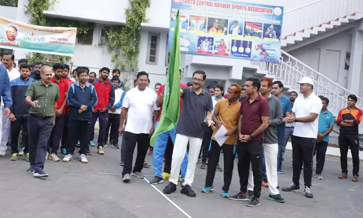Rally Organized by SCR in Hyderabad as Part of ‘Rashtriya Ekta Diwas’