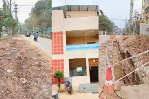 Residents of Manikonda in Rangareddy express frustration over prolonged road work delay
