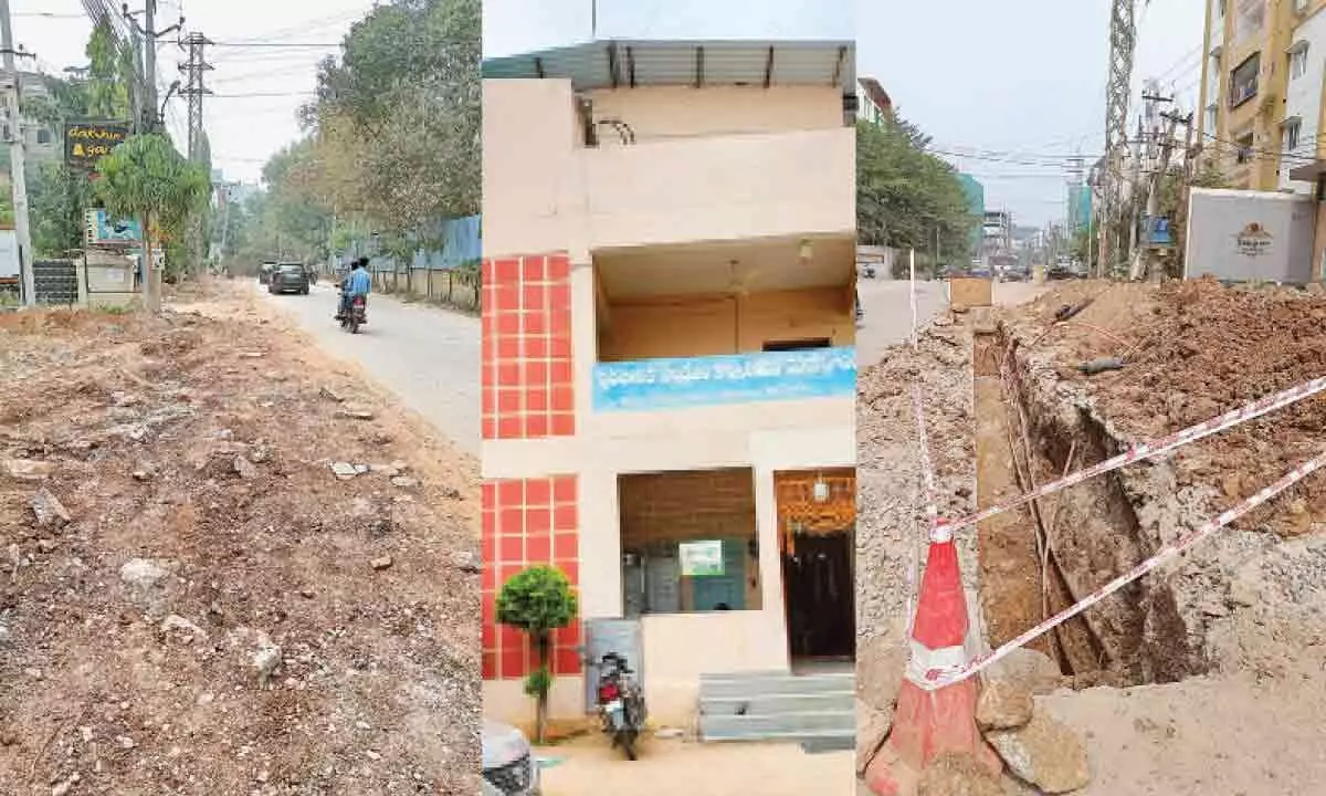 Residents of Manikonda in Rangareddy express frustration over prolonged road work delay