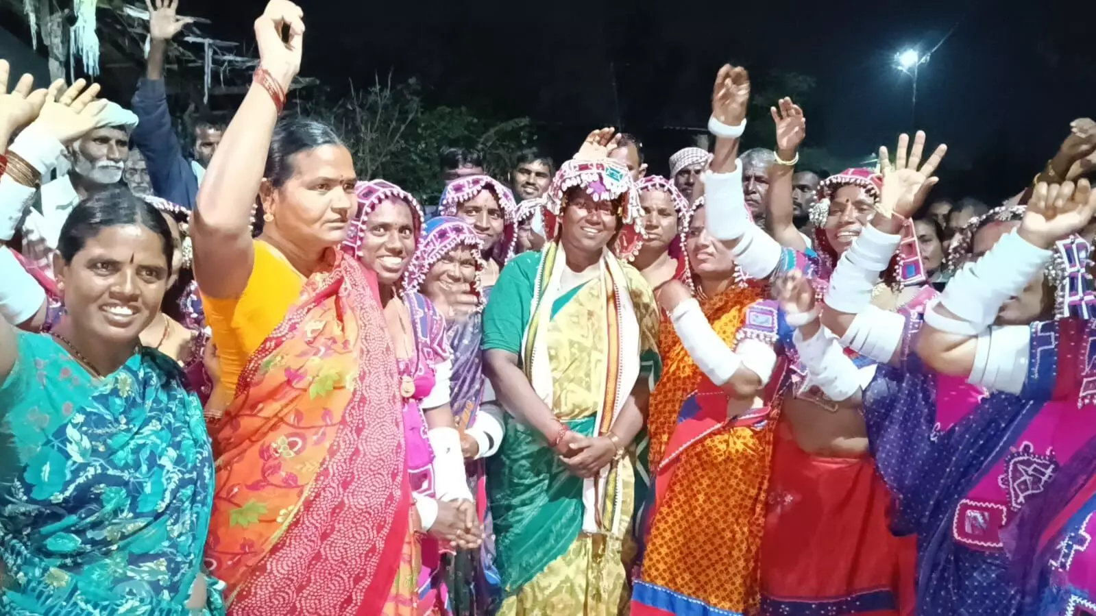 Seethakka, Mulugu Congress candidate, actively campaigns in constituency and appeals for public support