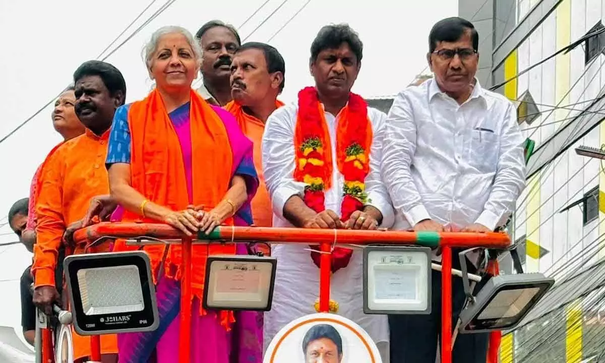 Sitharaman labels BRS government as the “worst” in fiscal and debt management