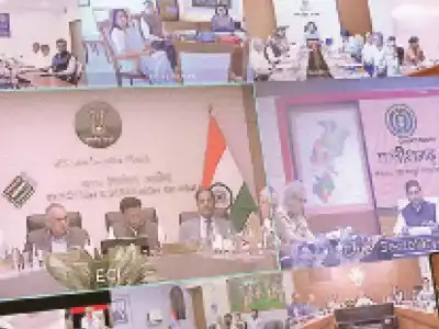 State CS Santhi Kumari provides Election Commission of India with updates on poll preparations and law enforcement in Hyderabad