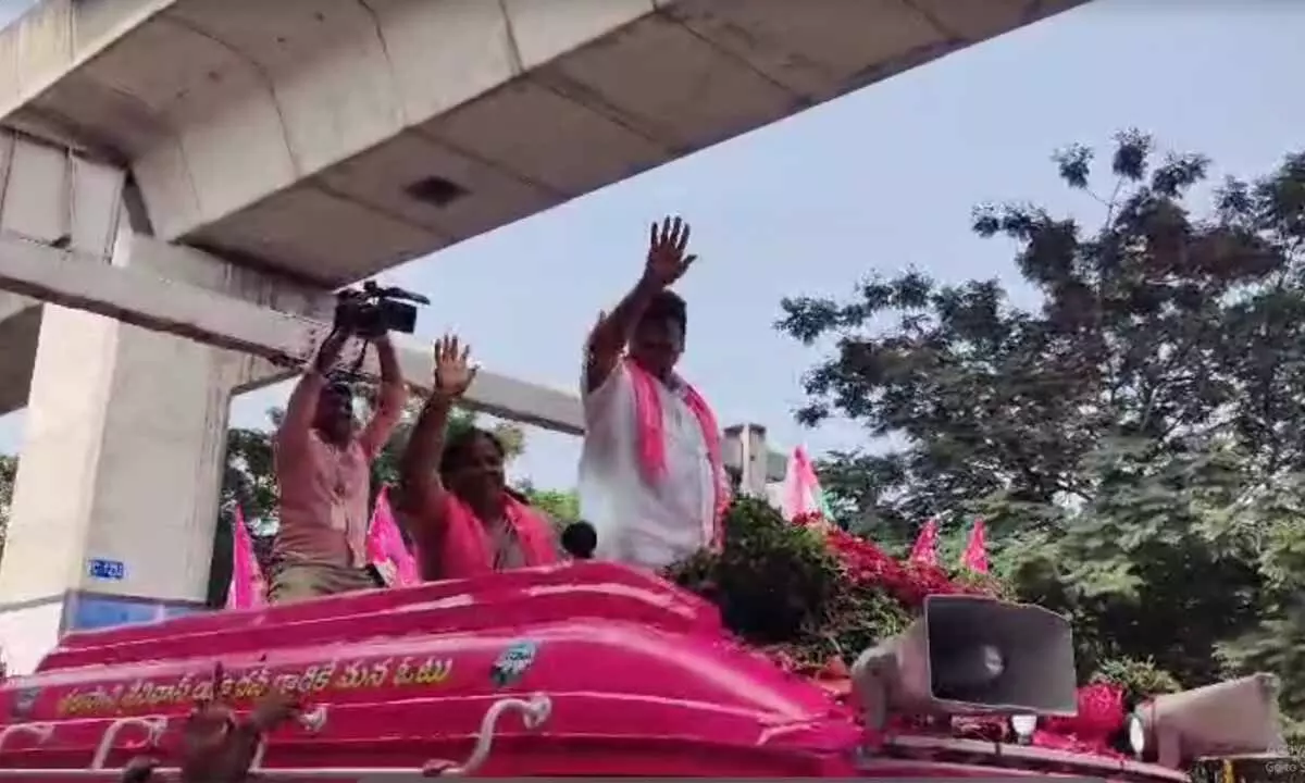 Talasani seeks mother’s blessings and officially files nomination from Sanathnagar