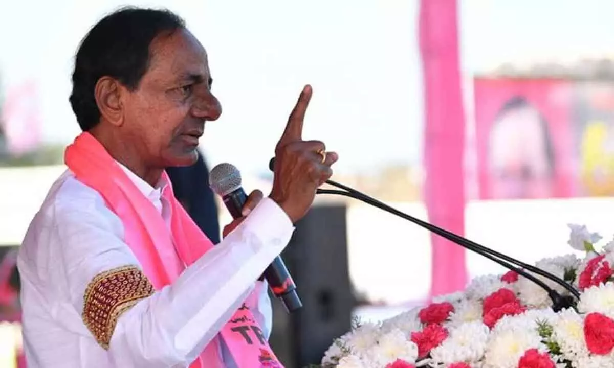 Today, KCR to hold meetings in Haliya, Thorrur, and Ibrahimpatnam for Telangana elections 2023.