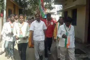 Venela, Congress candidate for Secunderabad Cantonment, organizes lively road show at Regimental Bazar