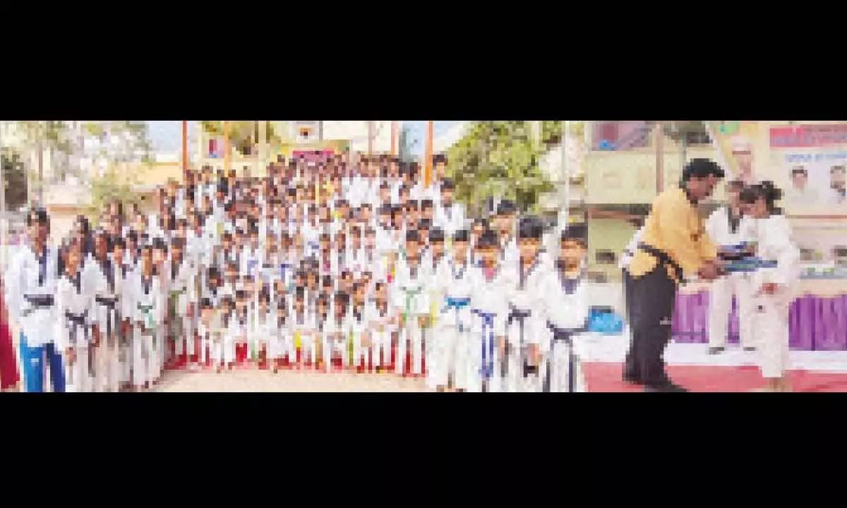 Young martial artists endure tough challenges to improve their defensive abilities