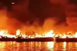 YS Jagan declares 80% compensation for boats destroyed in Vizag fishing harbour fire