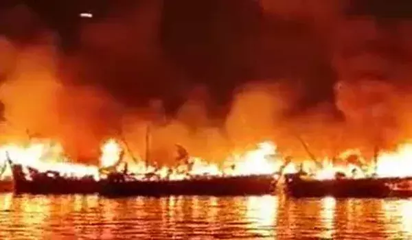 YS Jagan declares 80% compensation for boats destroyed in Vizag fishing harbour fire