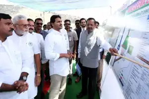 YS Jagan inaugurates second tunnel of Owk project and releases 20,000 cusecs of water