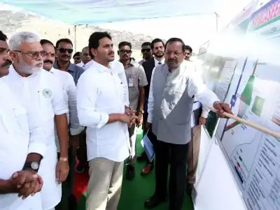 YS Jagan inaugurates second tunnel of Owk project and releases 20,000 cusecs of water