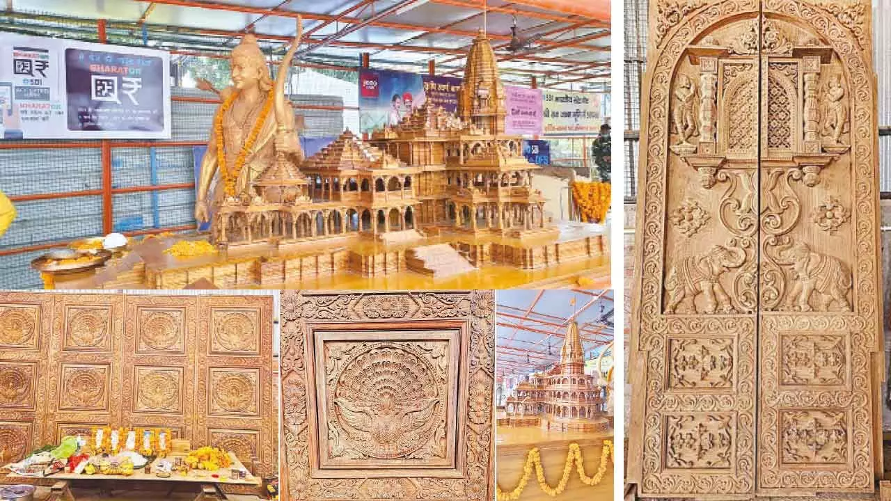 Artisans from Hyderabad craft doors for Ayodhya's Ram temple