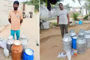Authorities seize adulterated milk in Bhoodan Pochampally