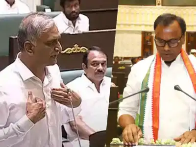 BRS and Congress engage in heated dispute, causing uproar in Assembly