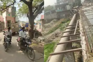 Causeway at Leeja Municipality in Gadwal poses challenges for passengers