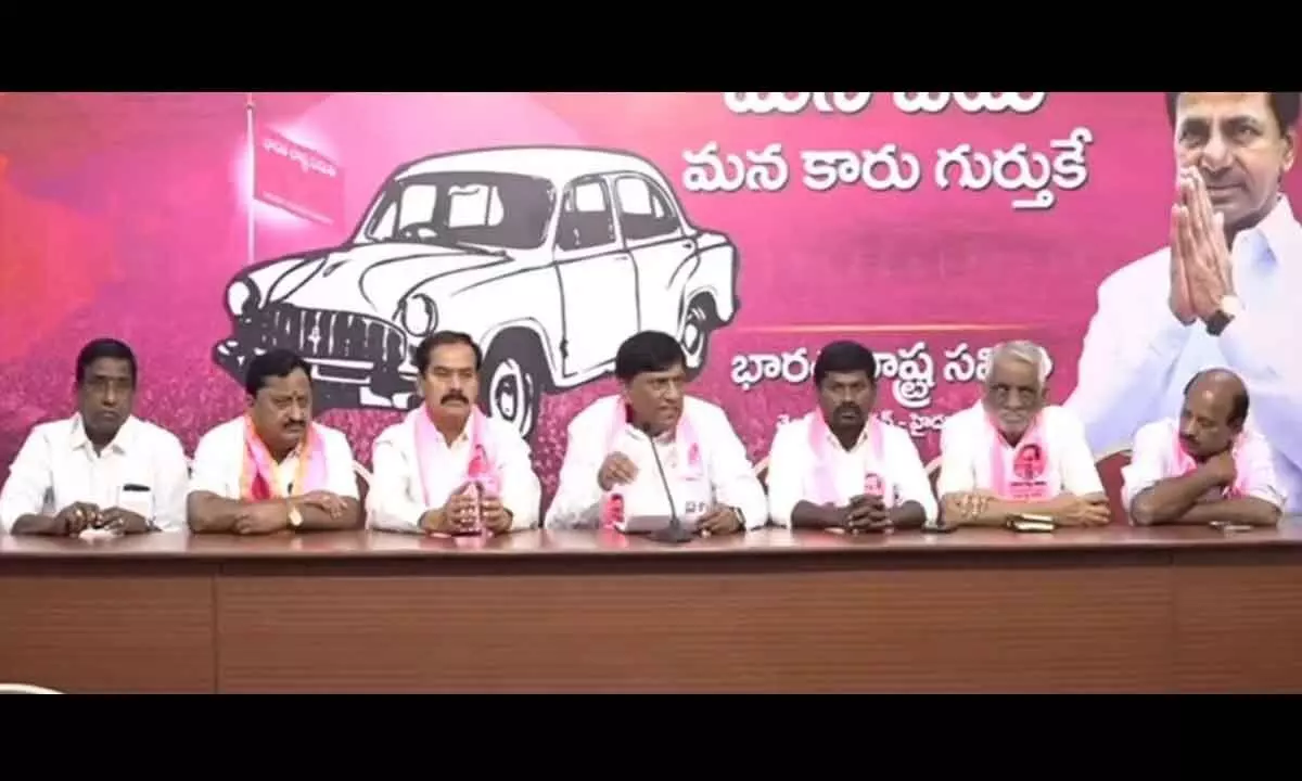 Congress criticized by BRS for relocating and vandalizing MLAs offices