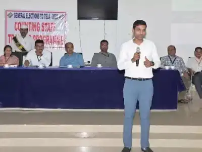 Counting staff in Peddapalli district briefed by District Collector Muzammil Khan