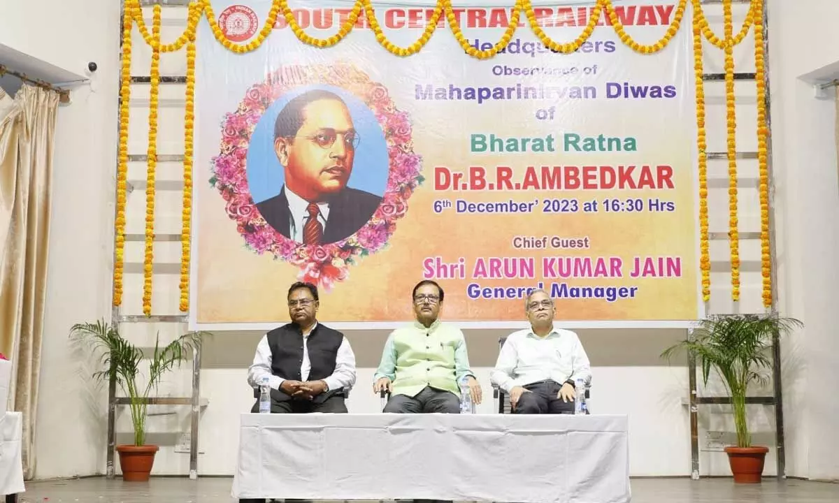 Dr BR Ambedkar’s 67th Mahaparinirvan Diwas marked by SCR