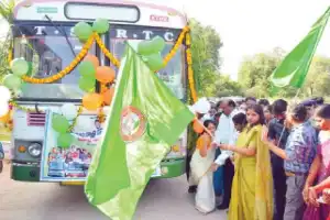 Flag Off of ‘Mahalaxmi’ Scheme in Kothagudem