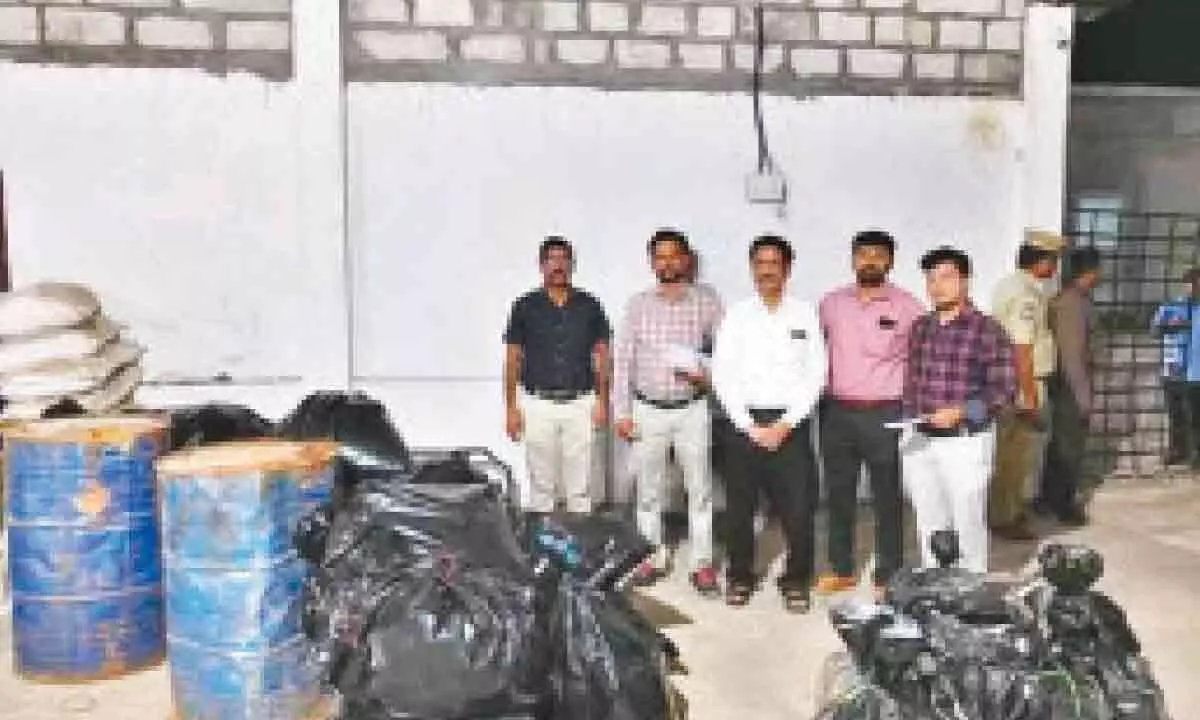 Illegal pharmaceutical facility uncovered in Khammam