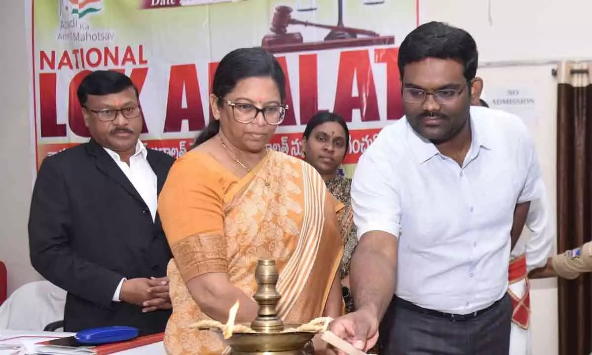 Inauguration of ‘National Lok Adalat’ takes place in Nizamabad