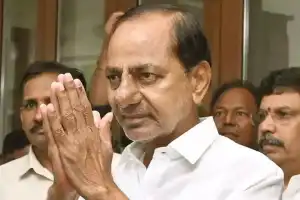 KCR hospitalized in Hyderabad due to leg injury.