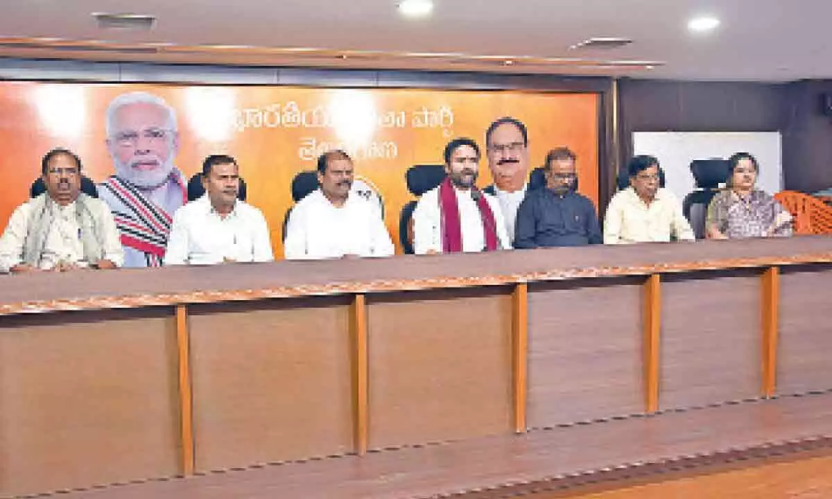 Kishan Reddy accuses ruling parties in AP and TS of staging drama on polling day in Hyderabad