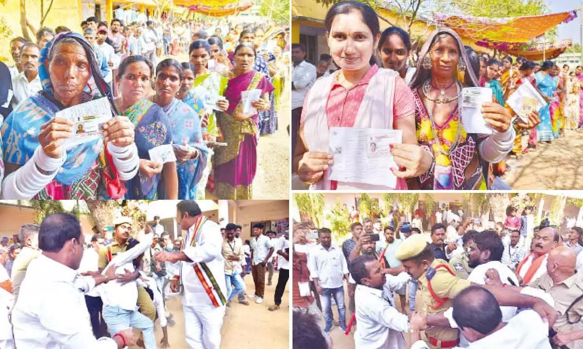 Massive Turnout in Warangal as Voters Queue Up to Exercise their Right to Vote