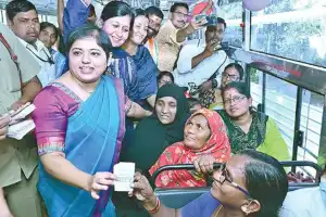Rangareddy women joyfully commemorate the initiation of the Mahalakshmi scheme