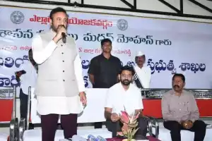 Review meeting conducted by MLA Madan Mohan in Nizamabad
