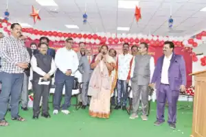 Seethakka marks Christmas at Secretariat