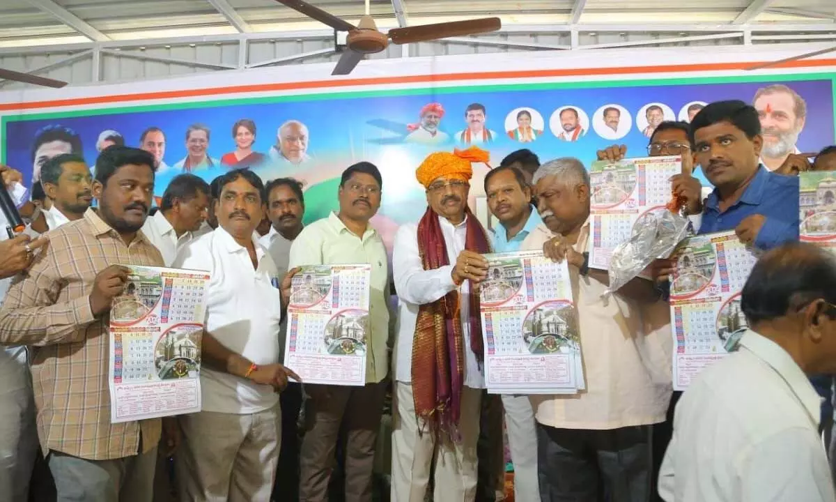 Tummala reveals New Year calendar in Khammam