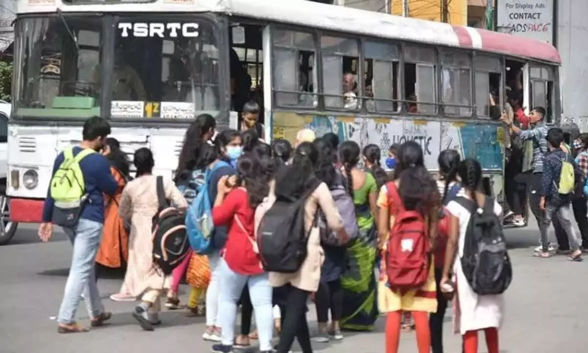 Women board buses for inaugural free ride without knowledge of scheme’s launch date