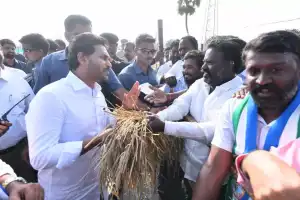 YS Jagan engages with cyclone-affected individuals in Tirupati, urges them to call 1902 for assistance.
