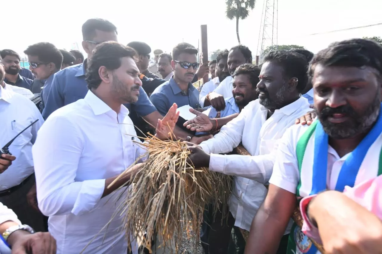 YS Jagan engages with cyclone-affected individuals in Tirupati, urges them to call 1902 for assistance.