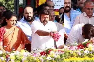 Balakrishna Honors NTR’s Legacy at NTR ghat in Hyderabad