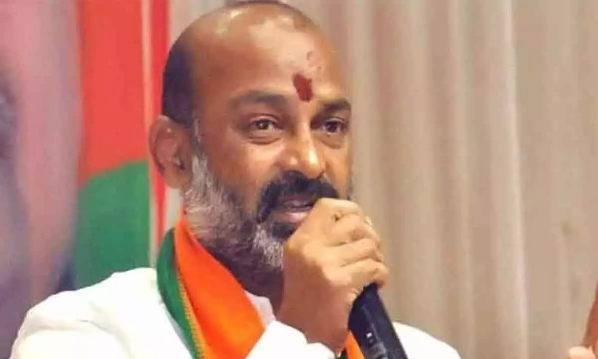 Bandi Sanjay raises concerns over Congress’ failure to demand CBI inquiry in Kaleshwaram project