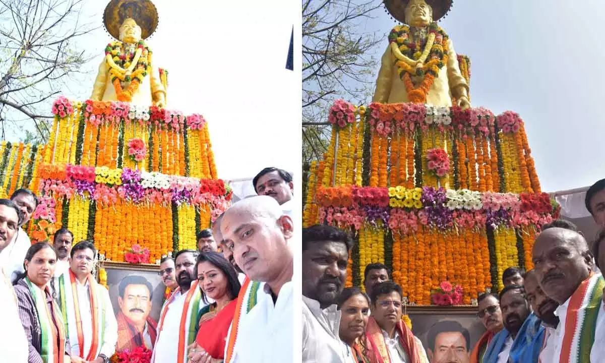 Birth anniversary of P Janardhan Reddy commemorated by Congress