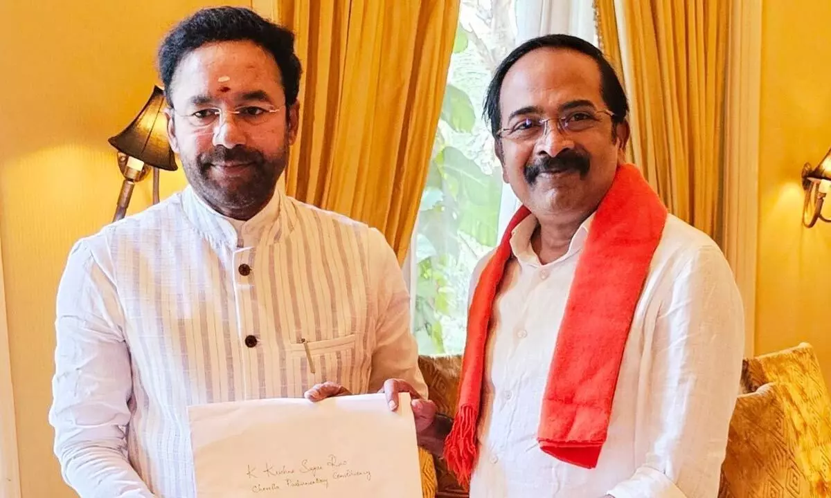 BJP Chief Spokesperson K Krishna Sagar Rao vying for Chevella LS ticket