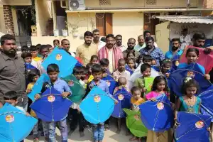 BJP MLA Participates in Sankranti Festivities, Distributes Kites in Secunderabad Cantonment