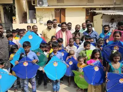BJP MLA Participates in Sankranti Festivities, Distributes Kites in Secunderabad Cantonment