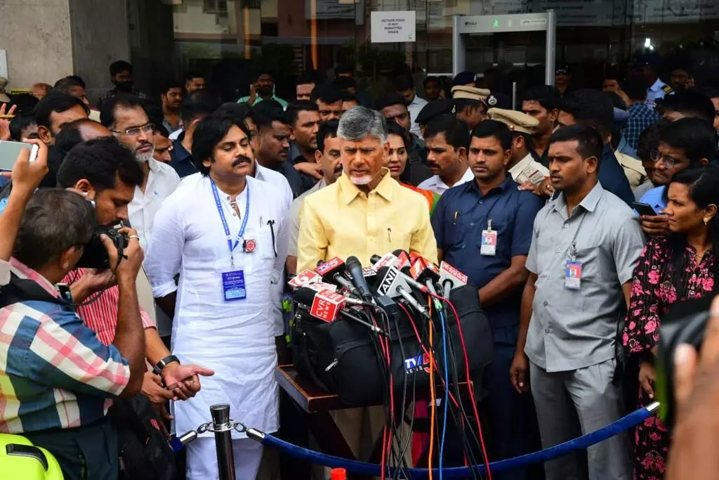 Chandrababu Naidu and Pawan Kalyan file complaint with Election Commission alleging YSRCP’s manipulation of poll process
