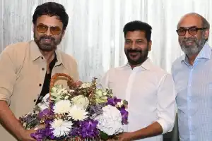 CM Revanth receives a visit from actor Venkatesh