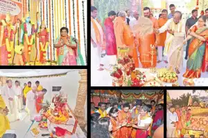 Consecration of Lord Ram temple celebrated in Telangana State