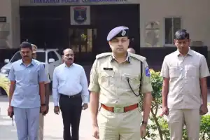 Cyberabad Commissioner of Police honors Mahatma Gandhi